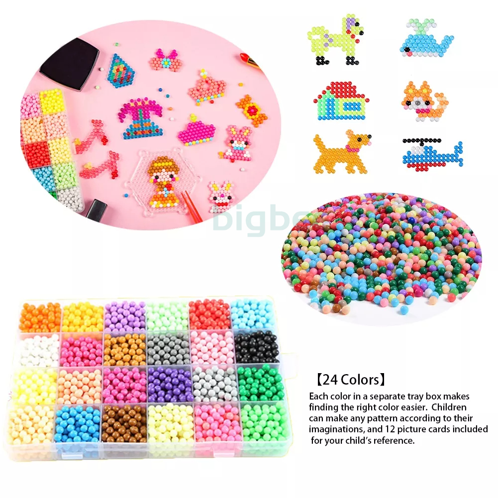 [COD] Mainan Manik Air / Aqua Beads / Water Beads DIY Ajaib Karakter