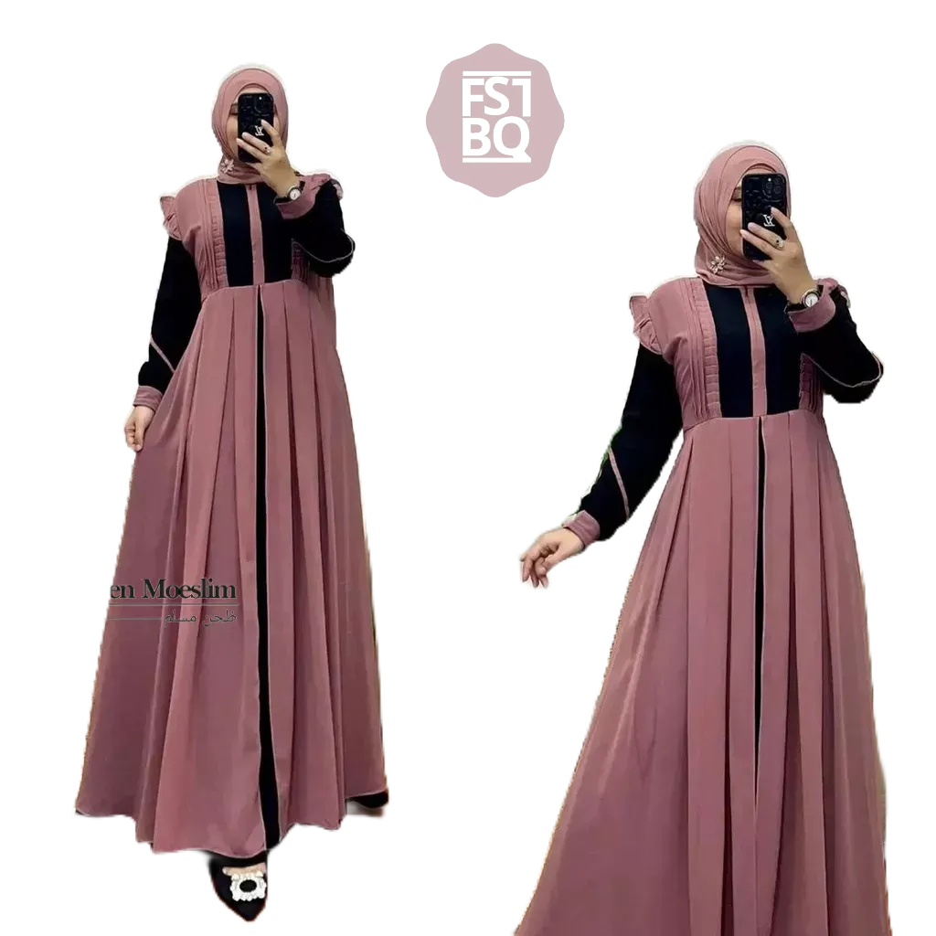 Fasthabiqull ~ Viora Dress/ Denora Dress Kondangan Pesta Terbagus Kekinian Gaya Baru | Bahan Ceruty 