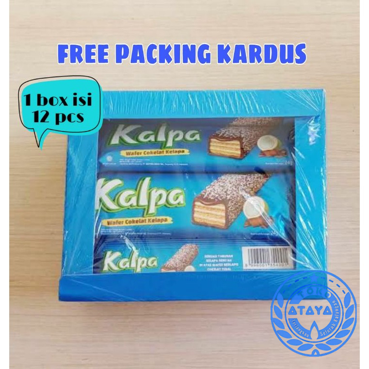 

IV KALPA 1 BOX ISI 12 PCS / WAFER COKELAT / WAFER COKLAT KELAPA / KALPA SNACK