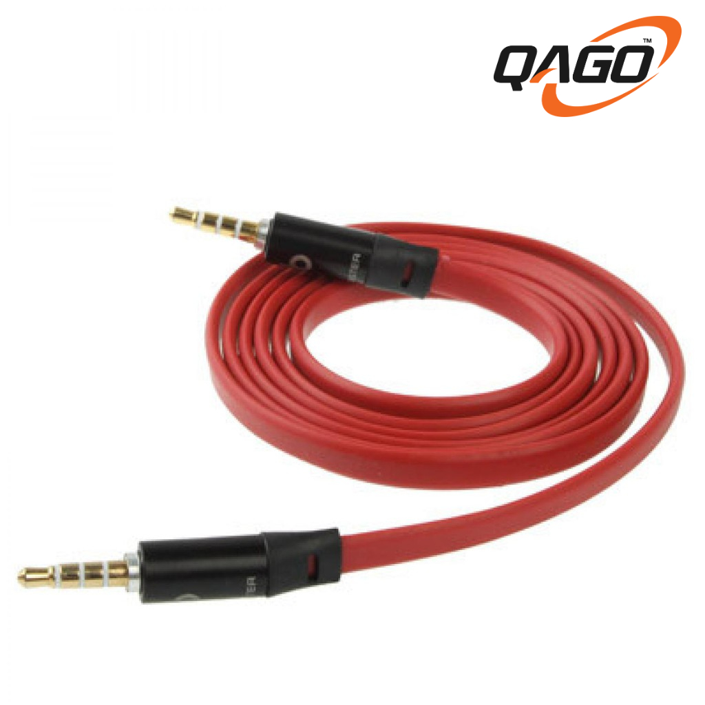 KABEL AUX HIFI AUDIO CABLE 3.5MM Noodle Design 1m kabel aux iphone aux android