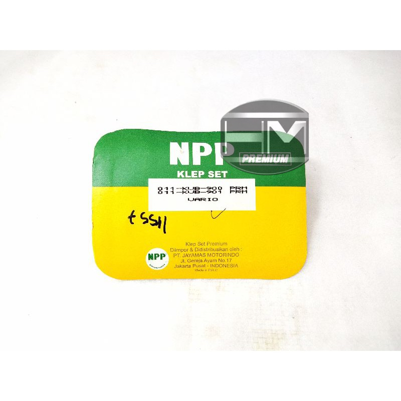 payung klep set sepeda motor Vario 110 old merek npp