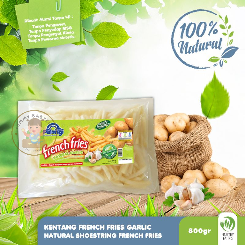 

French Fries Garlic / Kentang Goreng rasa bawang PELANGI ANAK TANPA MSG TANPA PENGAWET
