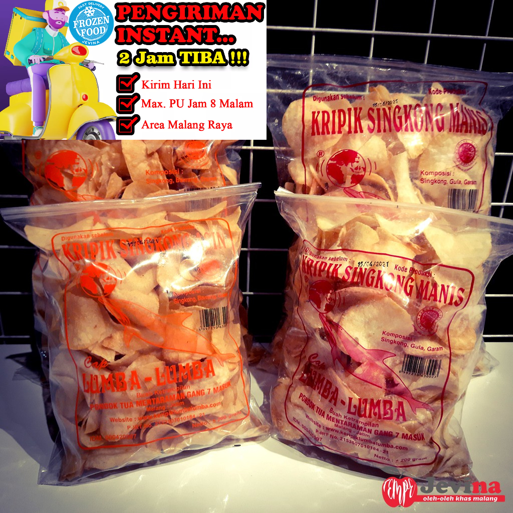 

Lumba-Lumba Keripik Singkong Manis, Asin 200g - Khas Kota Malang