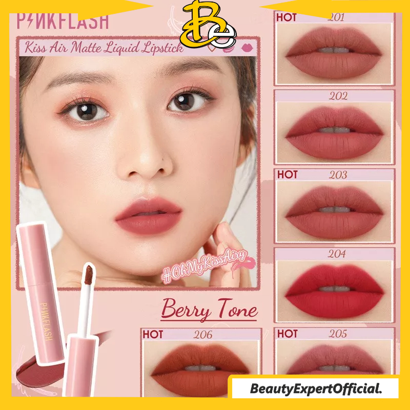 ⭐️ Beauty Expert ⭐️ PINKFLASH OhMyKissAiry Liquid Lipstick PF-M01 - Waterproof Lip &amp; Cheek