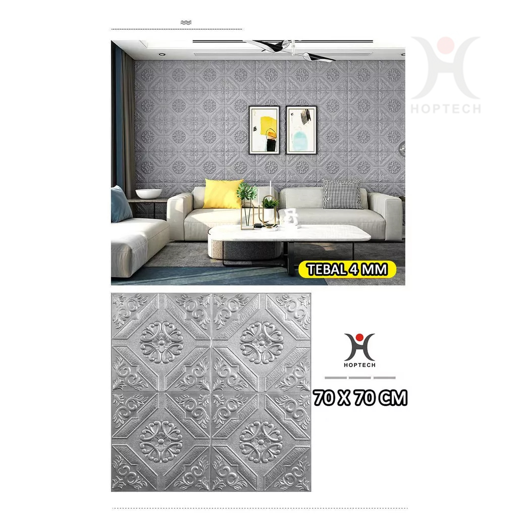 Wallpaper 3D FOAM | Wallpaper Dinding 3D Motif Foam Batik Series More High Quality | Wallfoam Sticker 35x35cm