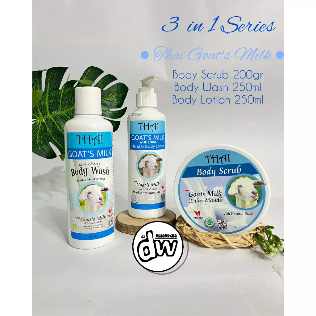 Thai Goat's Milk Paket 3In 1 Scrub - Paket Perawatan Tubuh