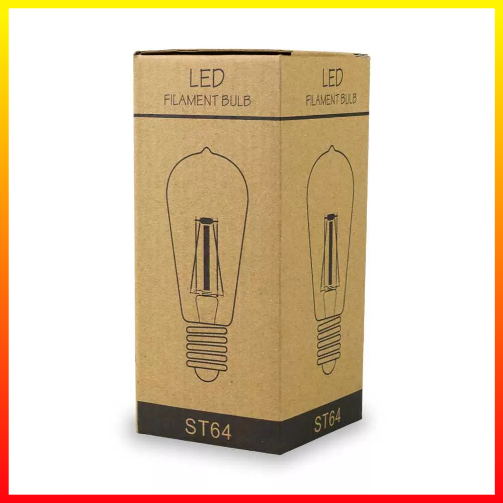 Lampu Bohlam Pijar Edison Filamen LED Antik Retro Vintage Soket E27 Dimmable 220V 4W GUANGWEISHI ST64 - 7CLL4FGD