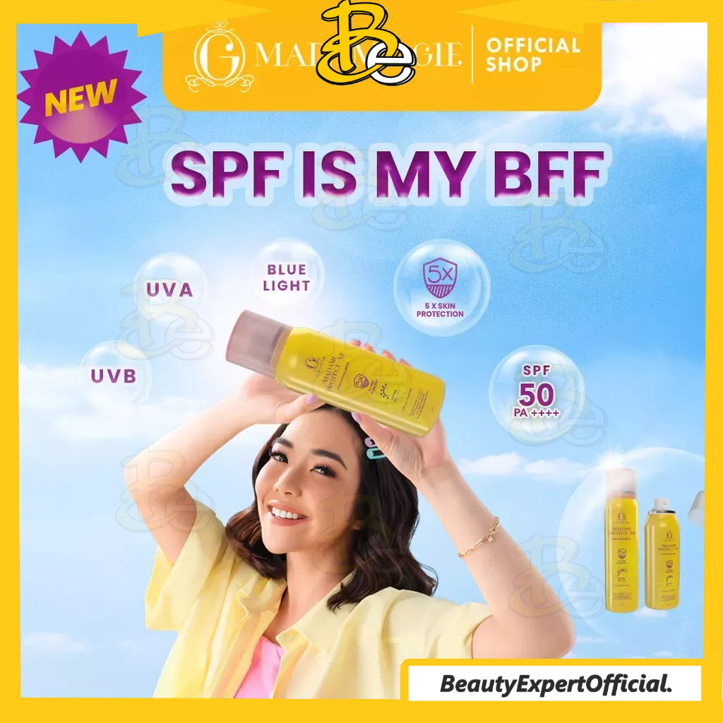 ⭐️ Beauty Expert ⭐️Madame Gie Madame Protect Me Sunscreen Spray SPF50 PA++++ - 5X More Effective Skincare Sunblock