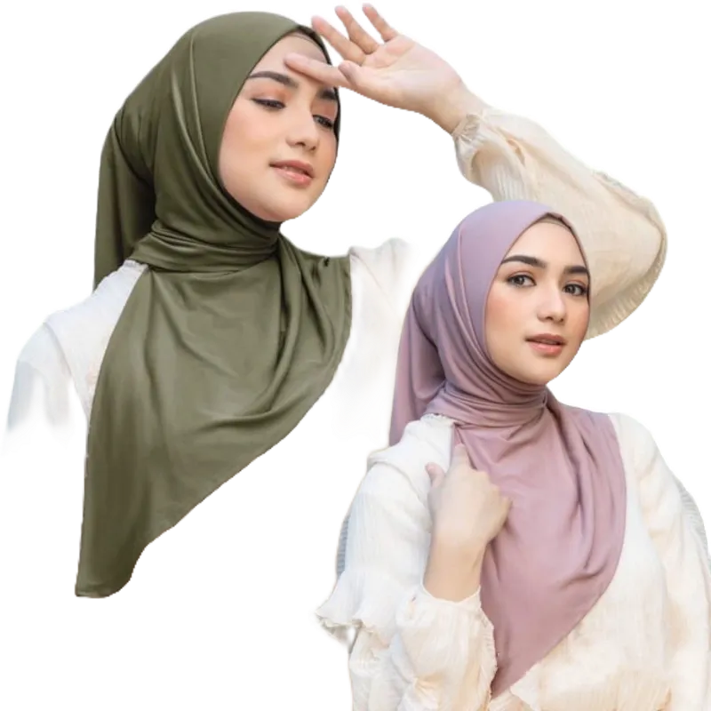 HIJAB SEGITIGA INSTAN JERSEY | HIJAB JERSEY PREMIUM | HIJAB MALAY SEGITIGA INSTAN