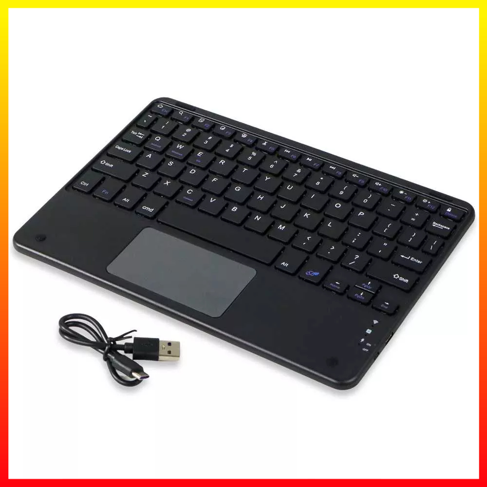 Keyboard Nirkabel Wireless Bluetooth Komputer Tablet PC Macbook 9 Inch with Touchpad Windyoung WD21 - 7CKY0GBK