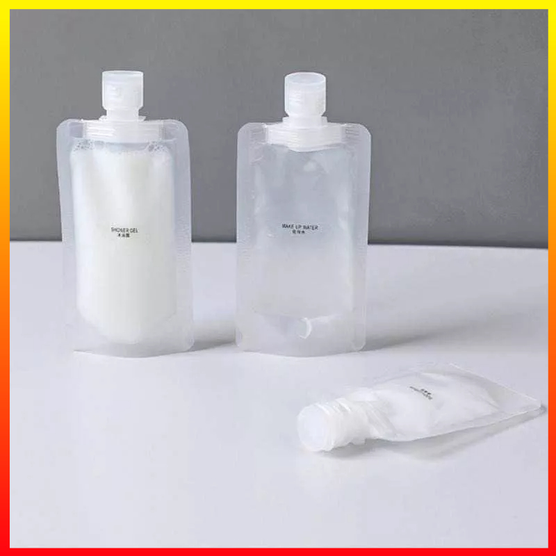 Kantong Plastik PET Tas Kemasan Bepergian Perjalanan Kosmetik Losion Sabun Cair Shampoo 50ml SYCA Z21 - 7CTP27TP