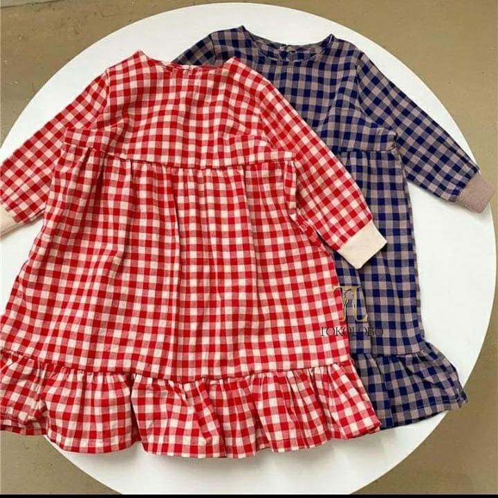 tokolobo  12.12  BIRTHDAY  Dress Anak Flanel