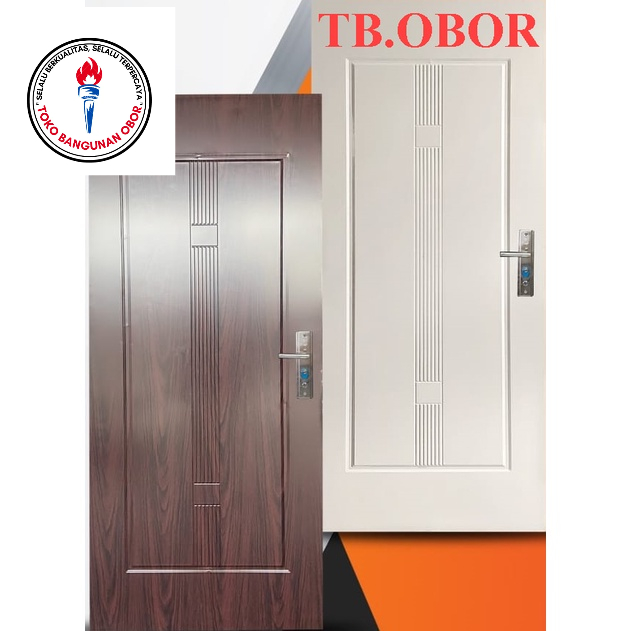 Pintu Kamar Tidur Utama Baja Fortress JBS Metal Door Eco Tipe 80.05