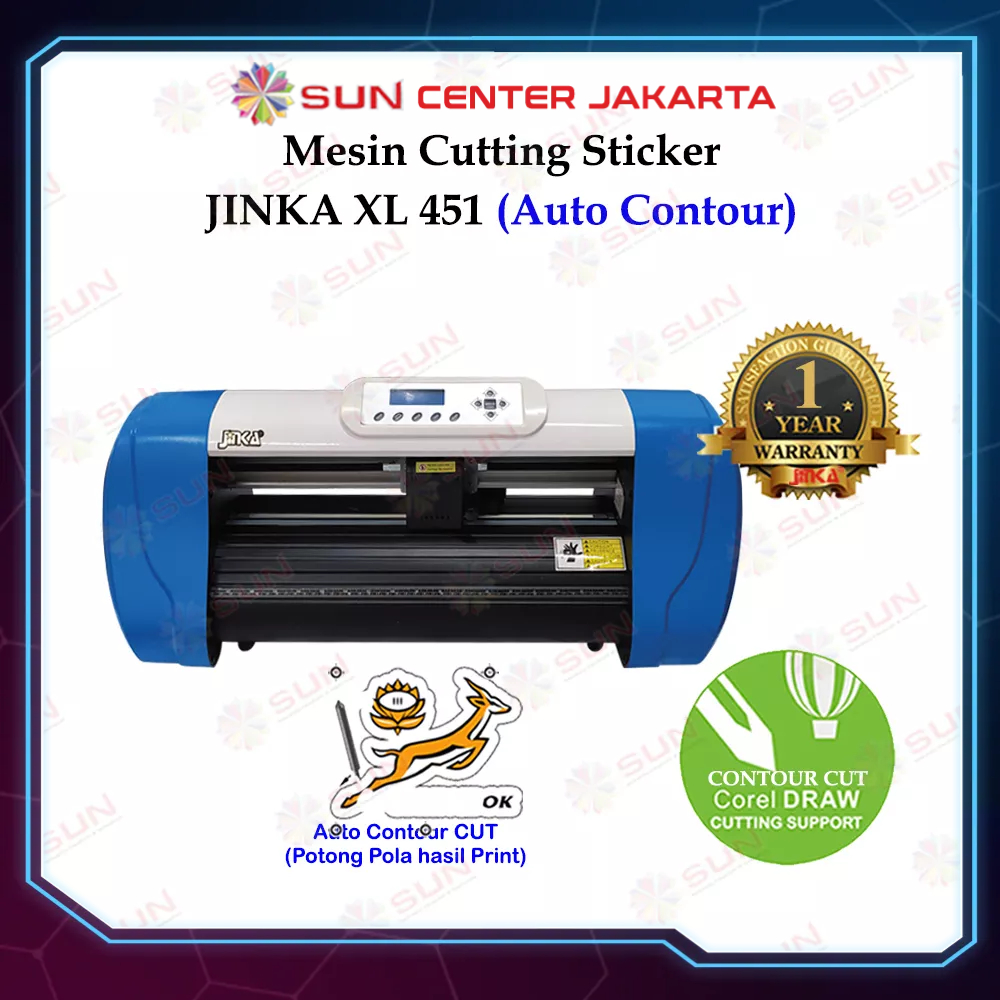 Mesin Cutting Sticker Jinka Auto Contour Cut Terbaru - XL 451 (Auto Contour Cut)