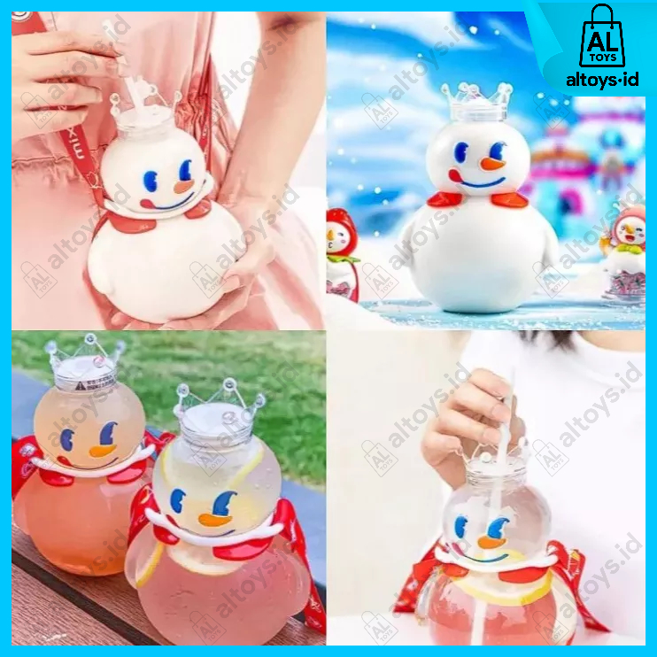 Mixue Snow King Botol Minum 700ml Botol Minum Karakter Lucu Botol Minum Mixue Viral Snowking Mixue Botol Murah