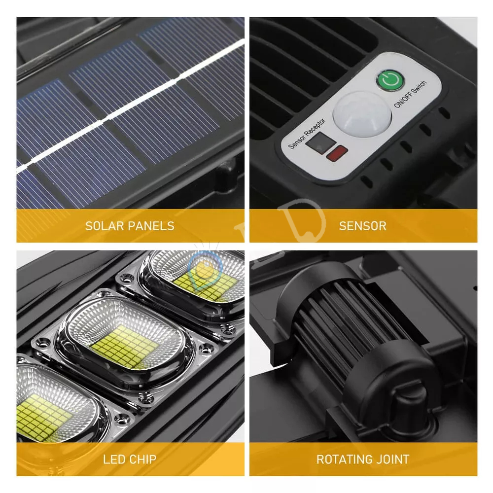 [COD] 1000W lampu jalan tenaga matahari Lampu Solar Lampu 3 modes motion sensor suitable for garden courtyard solar cell lampu Solar Cell lar Panel Waterproof lampu jalan tenaga matahari LAMPU LED TENAGA MATAHARI Lampu Solar Lampu Putih