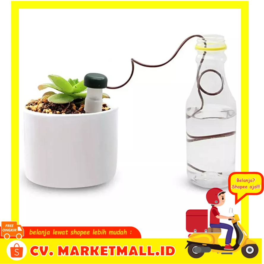 2 PCS Alat Bantu Penyiraman Pot Irigasi Tetes Paku Air Keramik Otomatis Untuk Tanaman Bunga Sayuran LifeTime 95109 - OMHZQ5WH