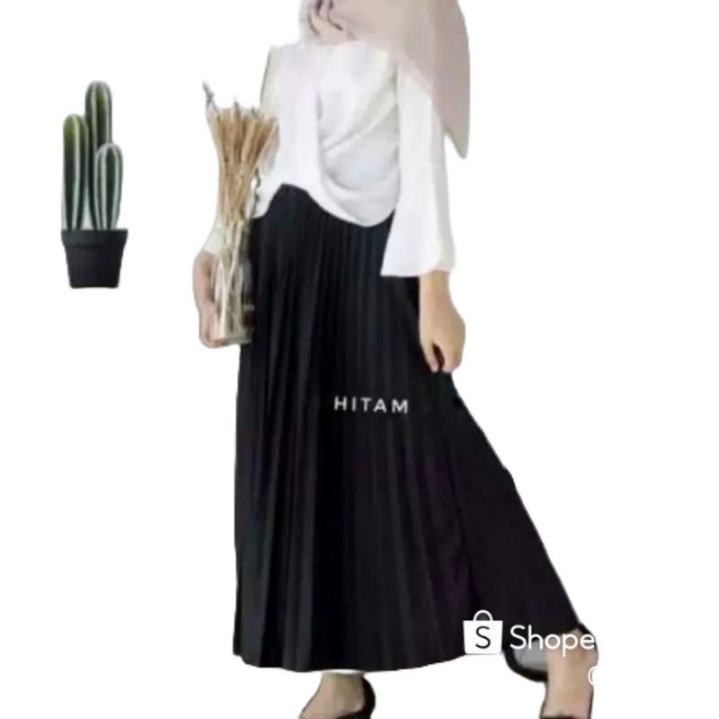 Rok Plisket Tebal Ori Premium Prada Milano Warna Putih  Panjang Wanita  Bawahan Kebaya  Rokplisket  Pliske Jumbo Grosir Big Size  Pakaian Murah Rokrok  Kualitas Bw Flisket Fashion