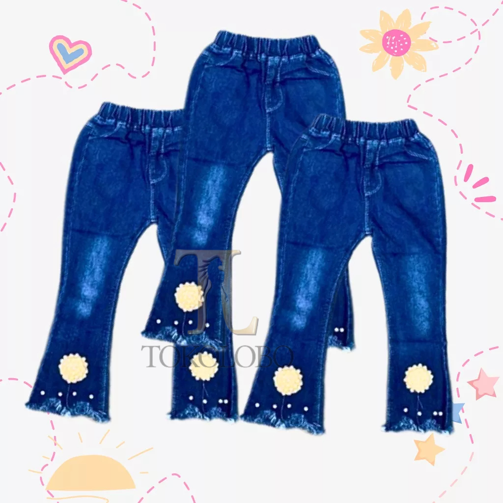 tokolobo (IMPORT KAI JI LI) JEANS ANAK FLOWSS KD 20302