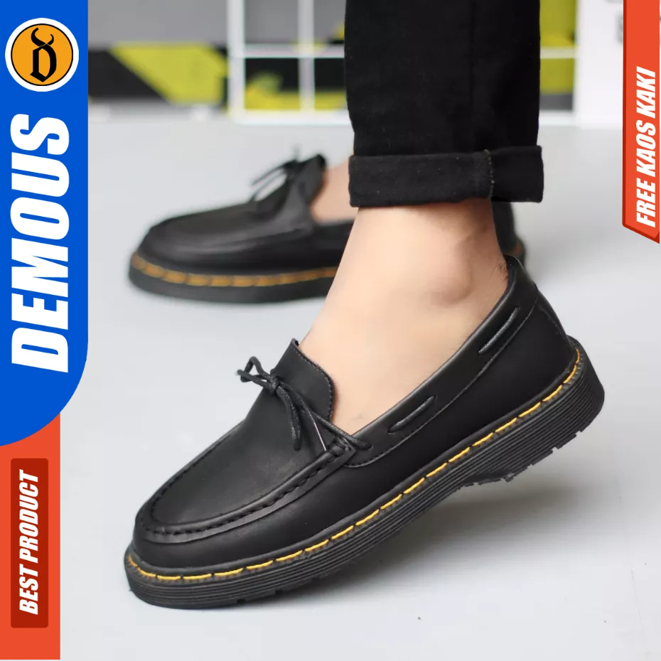 DEMOUS - Sepatu Pantofel Loafers Docmart Hiatm Kerja Pria