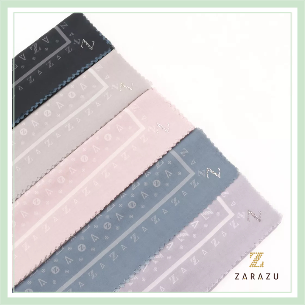 Shella Scarves - Puspita Scarf Monogram Voile Square XL Premium by Zarazu