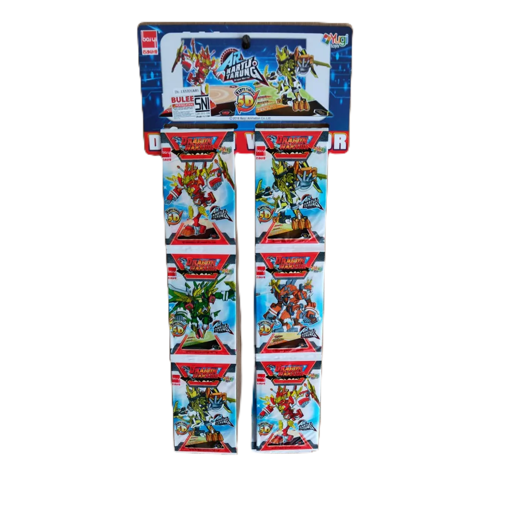 AR Kartu Tarung Dragon Warrior 5D set (24 pcs)