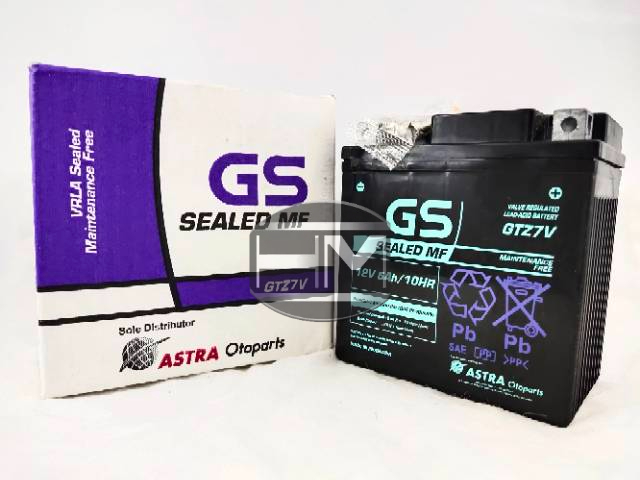 Aki motor/Battery sepeda motor N max 155 merek GS astra