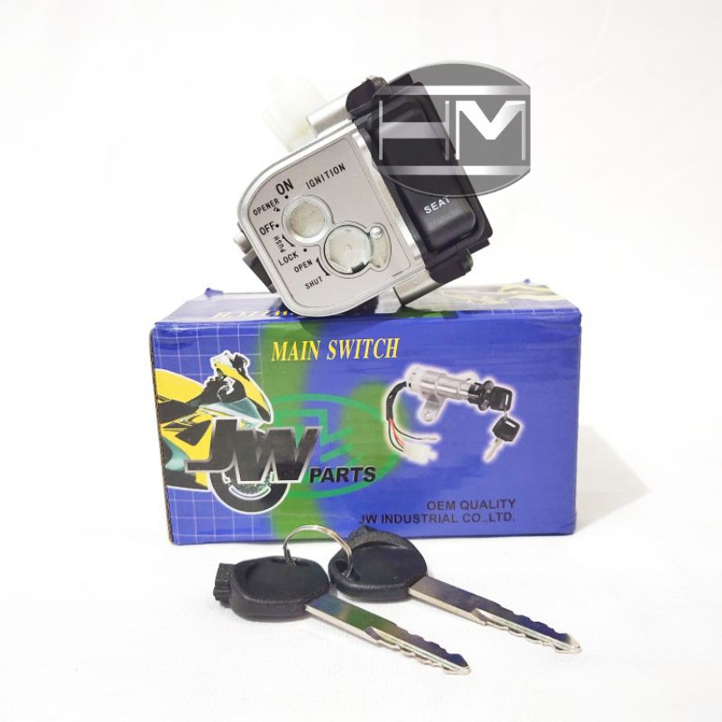kunci kontak/key set sepeda motor Vario techno 125 merek jw parts