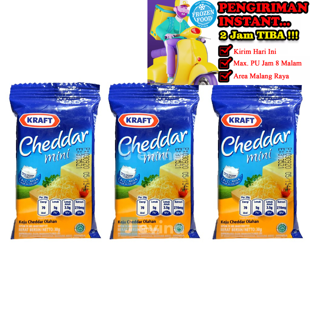 

Kraft Keju Cheddar Mini Sachet 30g