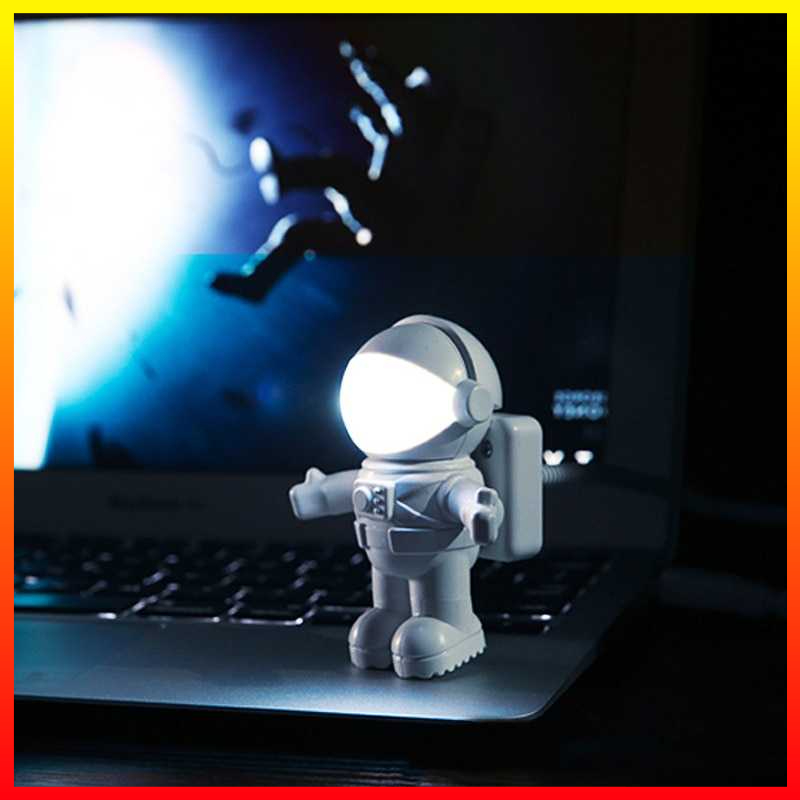 Lampu Meja Kerja Game LED USB Night Light Lamp Flexible Spaceman Astronaut 5V Eshoo - 7RLL1BWH