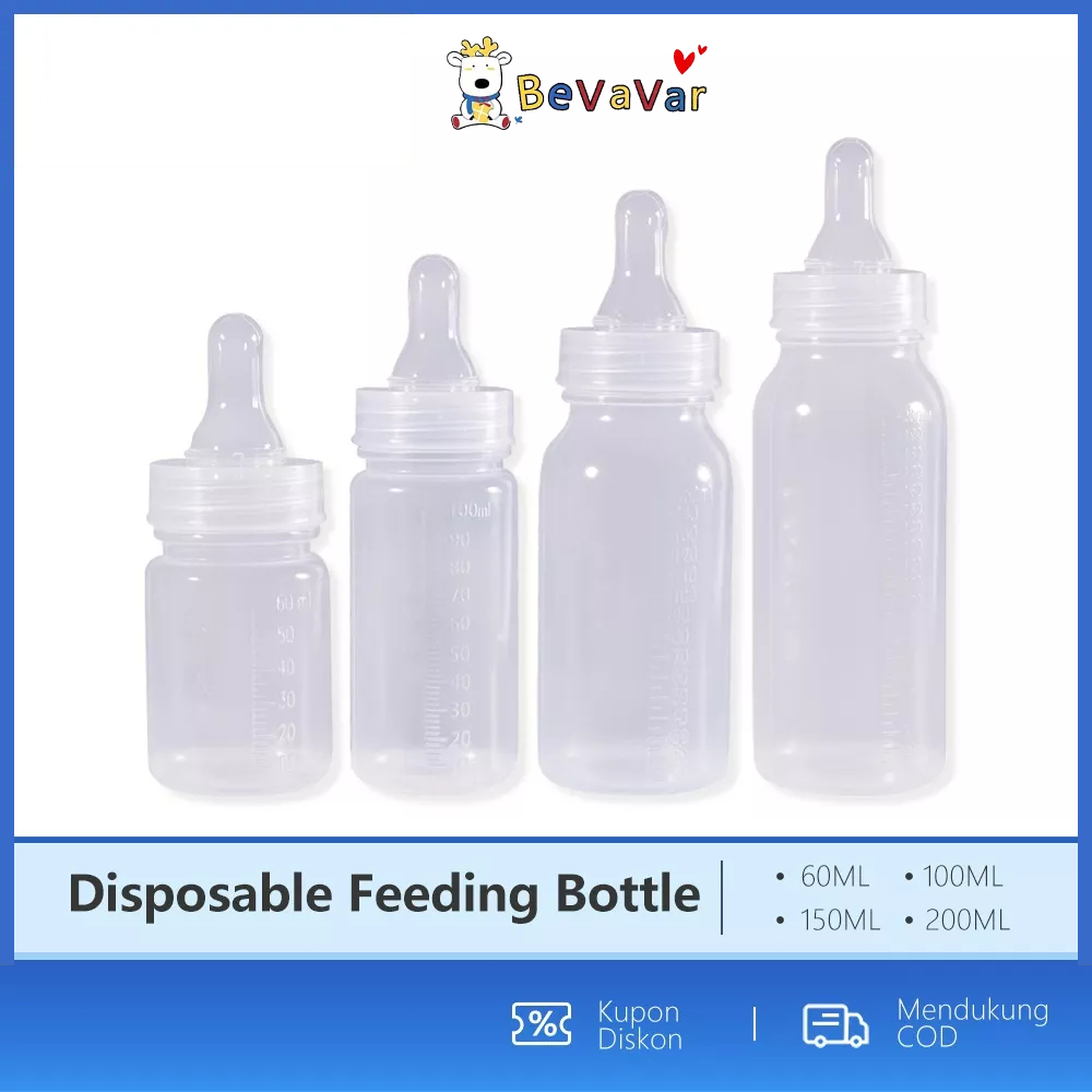 BEVAVAR Botol Susu Steril Sekali Pakai Dispossable Steribottle BPA free