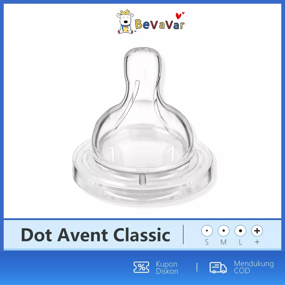 BEVAVAR 0-1thn Nipple Dot Teat Classic Dot Botol Bayi