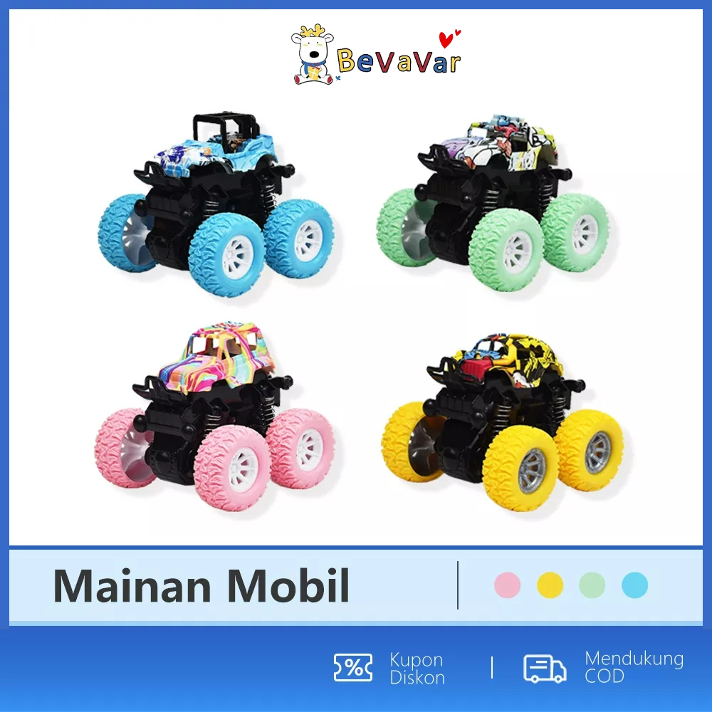 BEVAVAR Mainan Mobil Mobilan Anak /Mobil Mainan Jip Zap Off Road 4 Drive