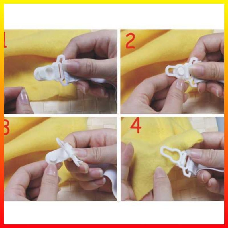 Karet Pengait Sudut Sprei Klip Elastis Pengencang Kasur Penjepit Spray Sabuk Grippers Clip 4 PCS - OMHZPSWH