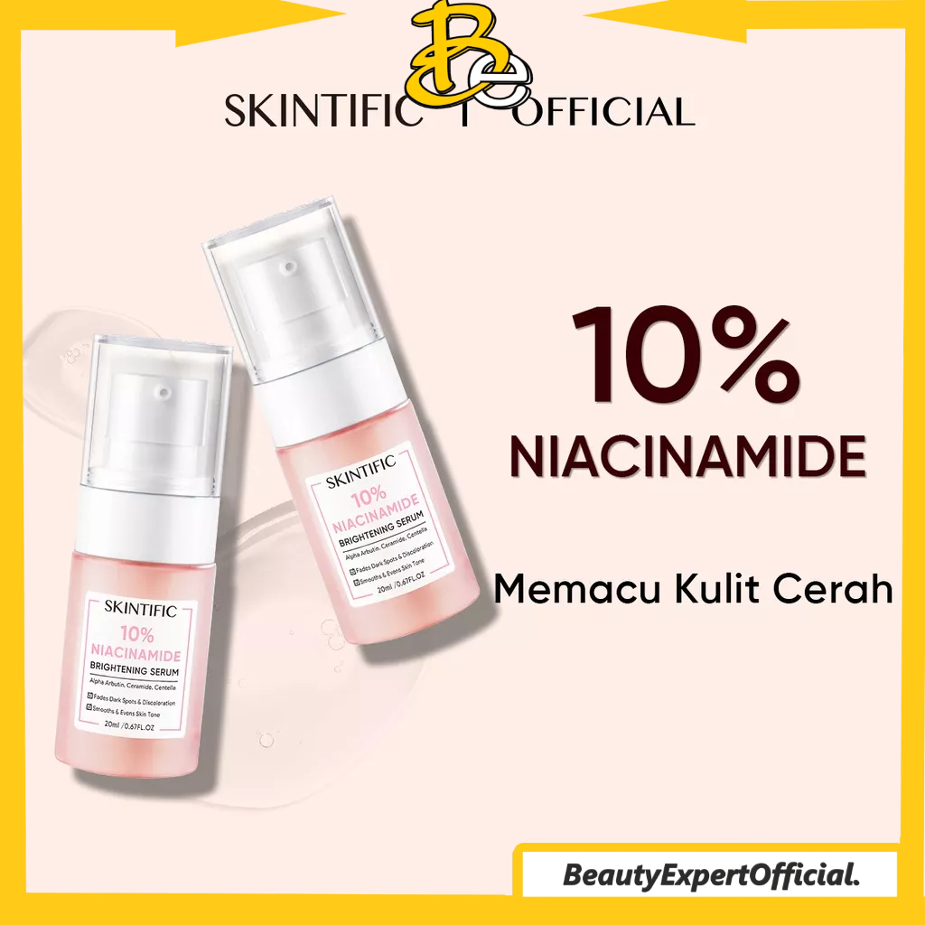 ⭐️ Beauty Expert ⭐️SKINTIFIC  10% Niacinamide Brightening Serum 20Ml Serum Mencerahkan