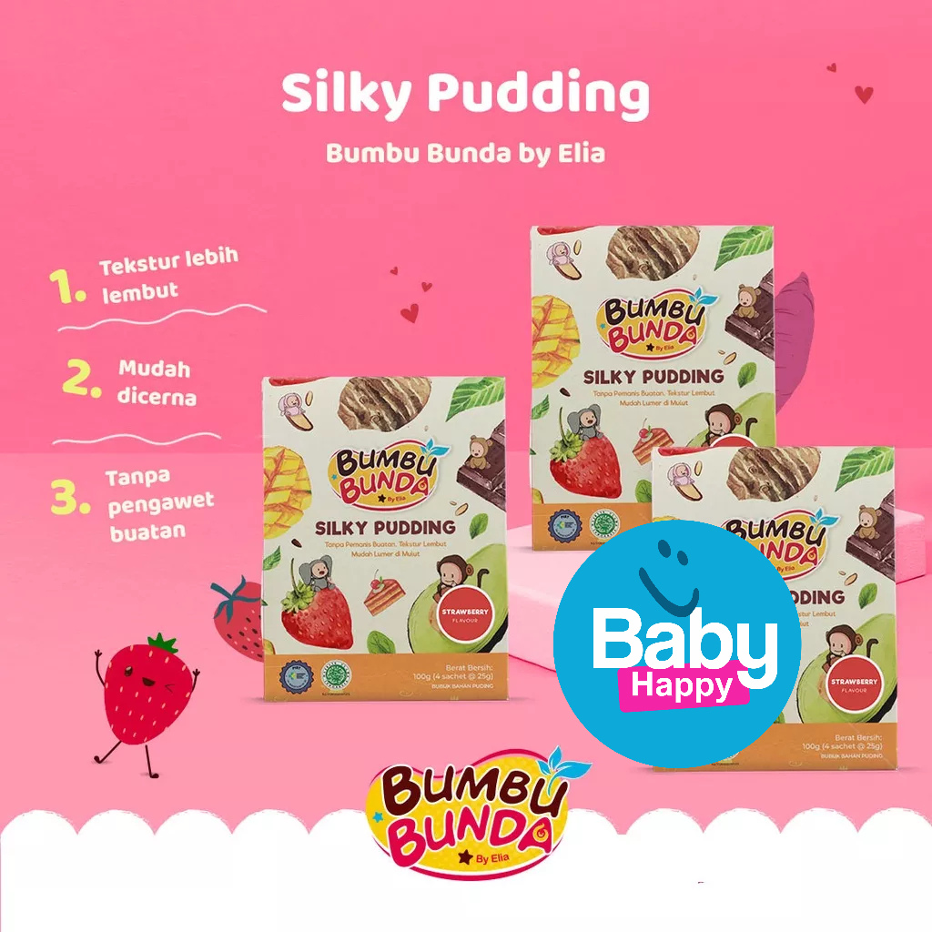 

Bumbu Bunda by Elia Silky Pudding Non Pemanis Buatan Non Pengawet Tektur Puding Lembut Mudah Lumer di Mulut Bubuk Puding Bumbu Bunda