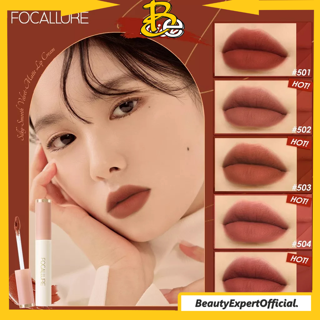 ⭐️ Beauty Expert ⭐️ Focallure Velvet Lip Cream - Matte Lip Glaze | FA196 Velvet Smooth LipGlaze #ConfidenceHalo