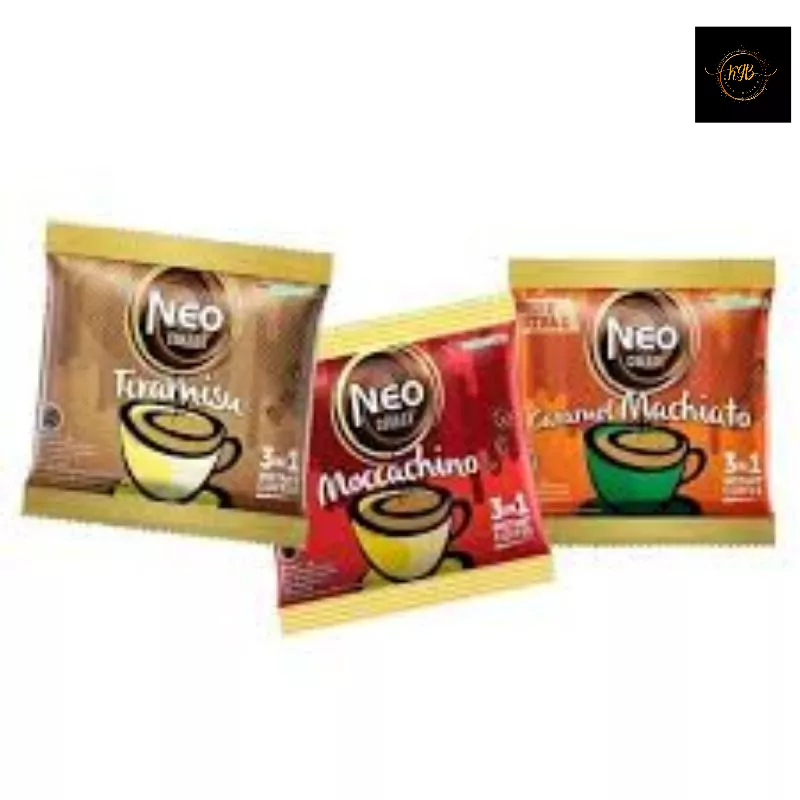 

Neo Coffe All Variant sachet Tiramisu Caramel Machiato Moccachino