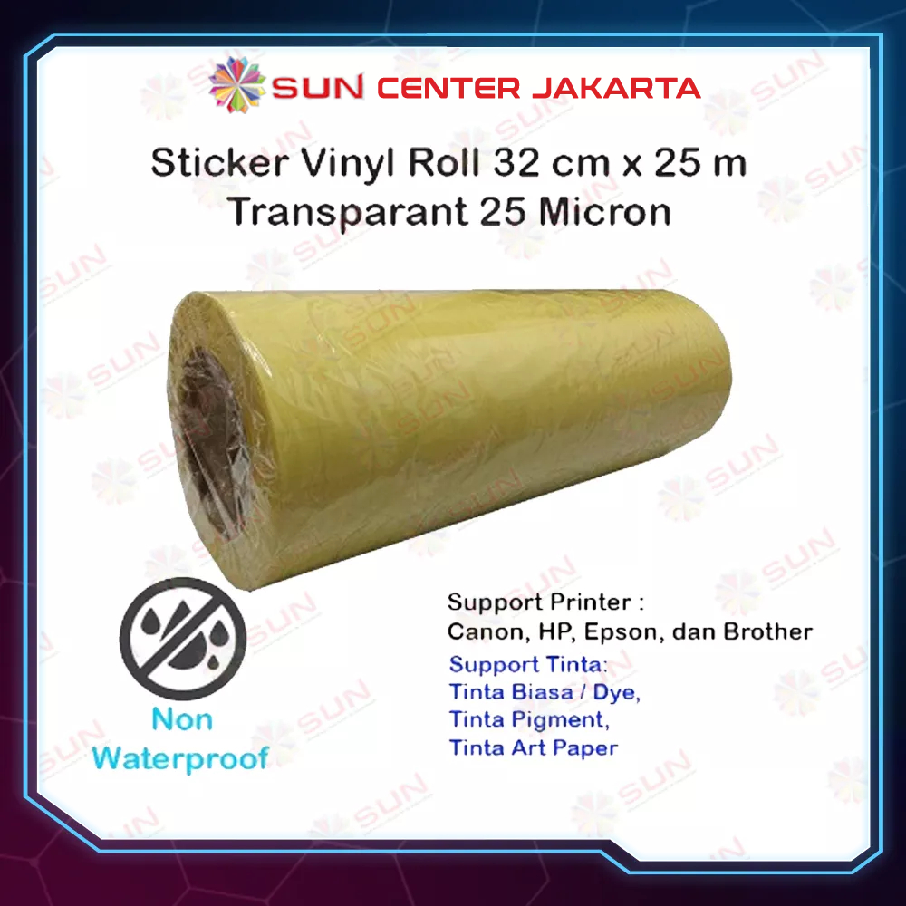 

MilL SUN Sticker Vinyl Roll Inkjet A3+ 32 cm x 25m / A4 21cm x 25m / A6 11cm x 25m 100 micron Matte,