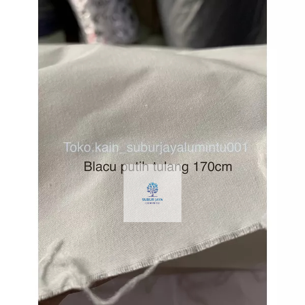 Arjunawiwaha17 Blacu Belacu Super Tebal Kain Putih Tulang Kain Pouch