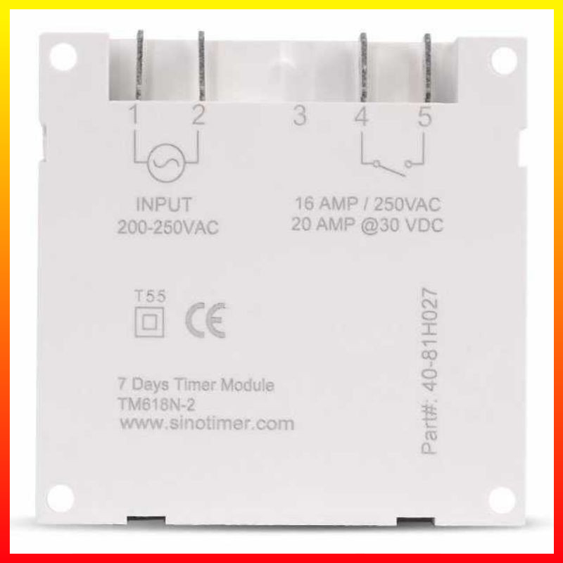 Saklar Relay Elektrik Sinotimer Programmable Timer Switch Relay Tampilan LCD 220V AC 16 A - 7RHZ3EWH