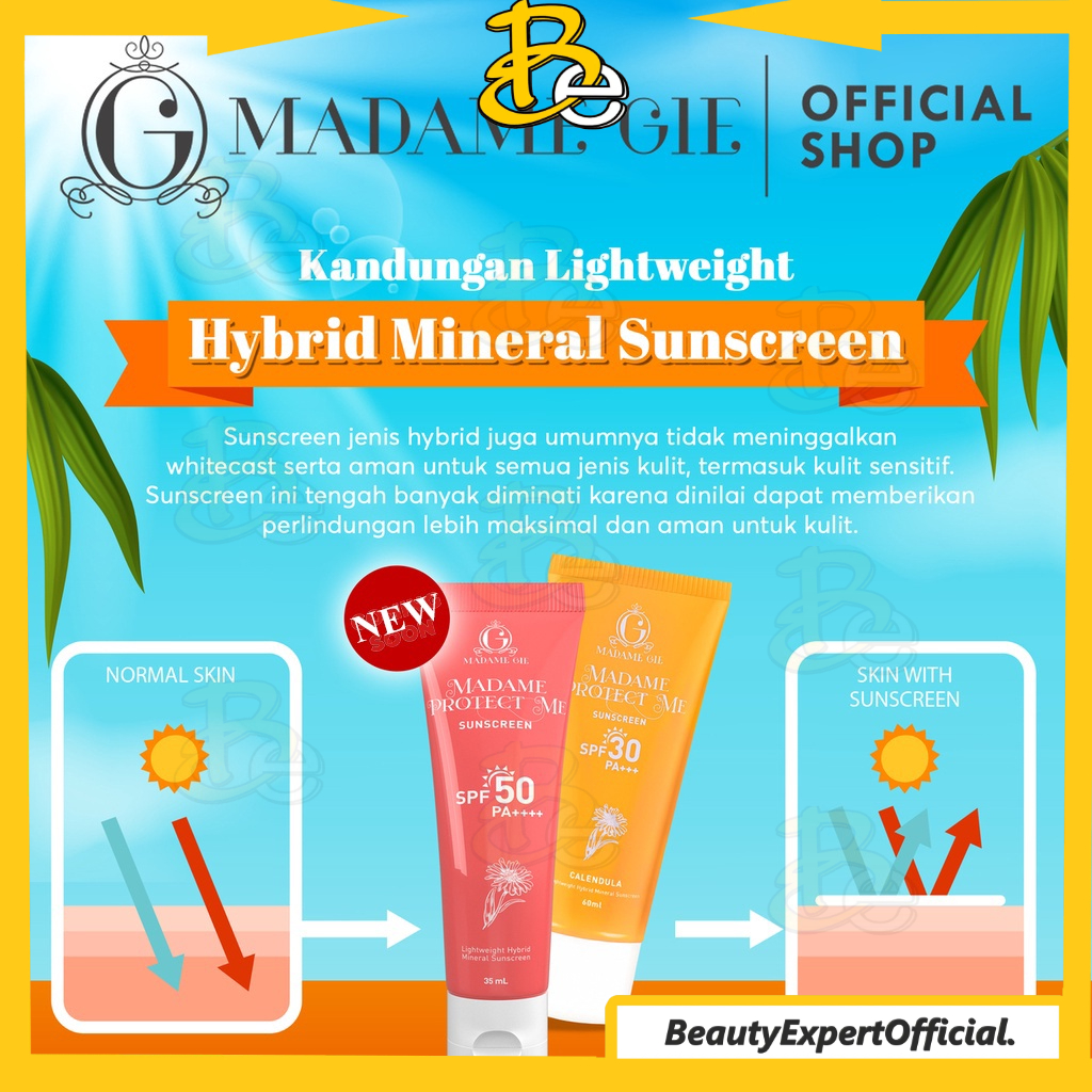 ⭐️ Beauty Expert ⭐️ Madame Gie Madame Protect Me Sunscreen SPF 30 SPF 50 - Madame Protect Me Let’s Glow Tinted Sunscreen