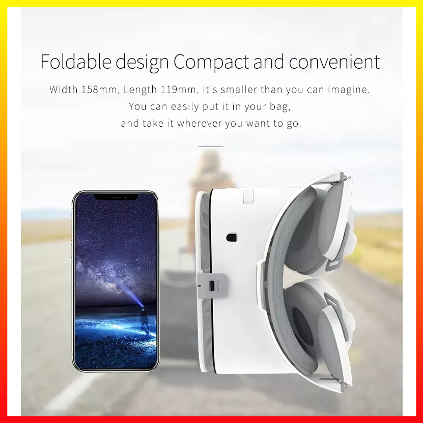 Kacamata Virtual Reality 3D VR Smartphone Wireless Headphone Untuk Iphone Android Kualitas tinggi BOBOVR Z6 - 7CTH59WH