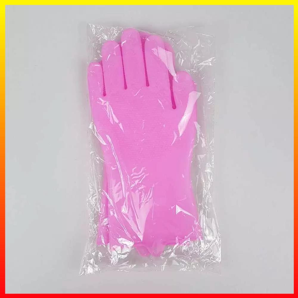 Sarung Tangan Ajaib Sikat Mencuci Anti Panas Bebas BPA Magic Silicone Gloves Funbaky - 7RHX69PN