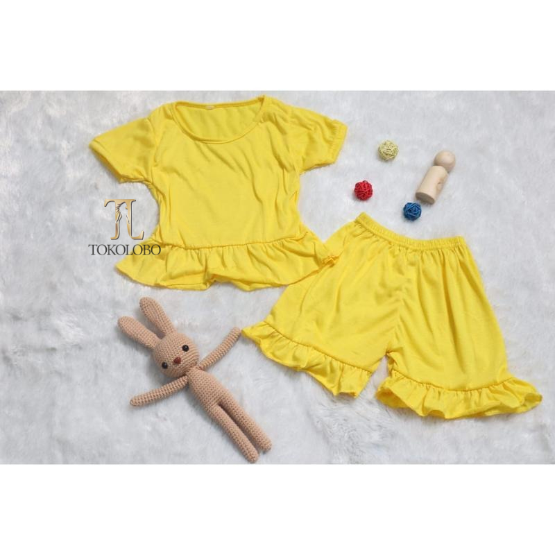 tokolobo SET Baju Anak Rufle