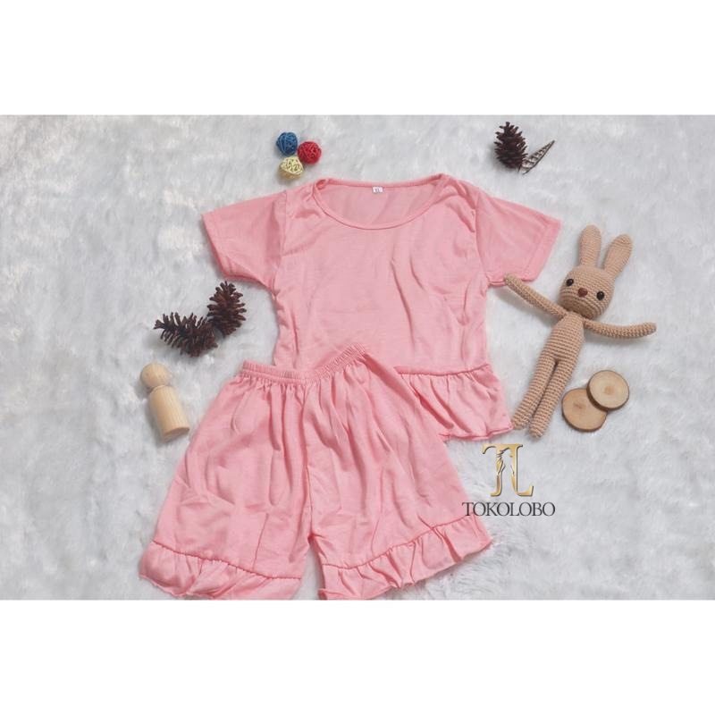 tokolobo SET Baju Anak Rufle