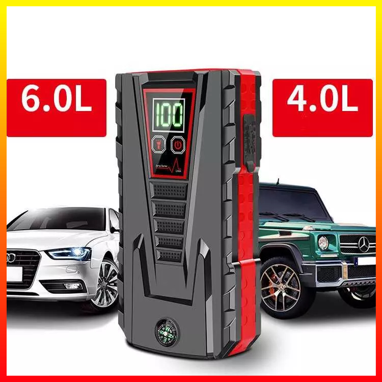 Power Bank Car Jump Starter Layar LCD Senter Dual USB Port 12V 10000mAh JXIANG POWER JX56 - 7CWB0BBQ