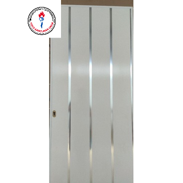 Pintu Sliding Geser PVC 80 x 200 cm REL KUNCI HANDLE