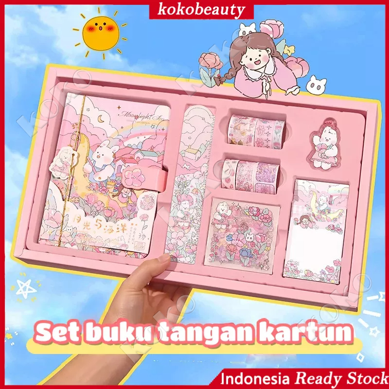 

【Penjual Lokal】Stiker Lucu 1 Set Box Tema Kartun Stiker Label untuk Buku Pegangan Diary Dekorasi DIY Stiker Spiral Elegan Bahan Buku Notebook