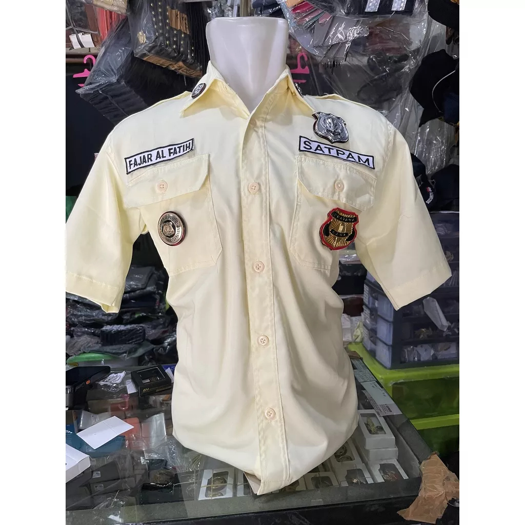 baju pdh Pdl Satpam Pdl Krem Baju Seragam Security Cream Pdl Coklat Krem Satpam Terbaru atasan bawahan seragam satpam  pdl pdh krem  cream bahan tebal Seragam pdl pdh satpam security krem cream krem seragam pdl pdh satpam krem seragam pdh pdl